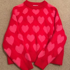 Small red and pink sweater